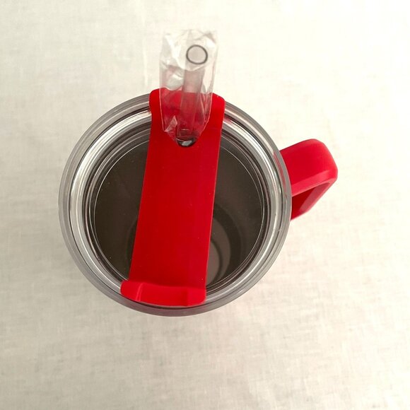 Katydid Large 40 oz Insulated Tumbler Mug w/ Handle Straw Groovy Swirles Design - Picture 4 of 8